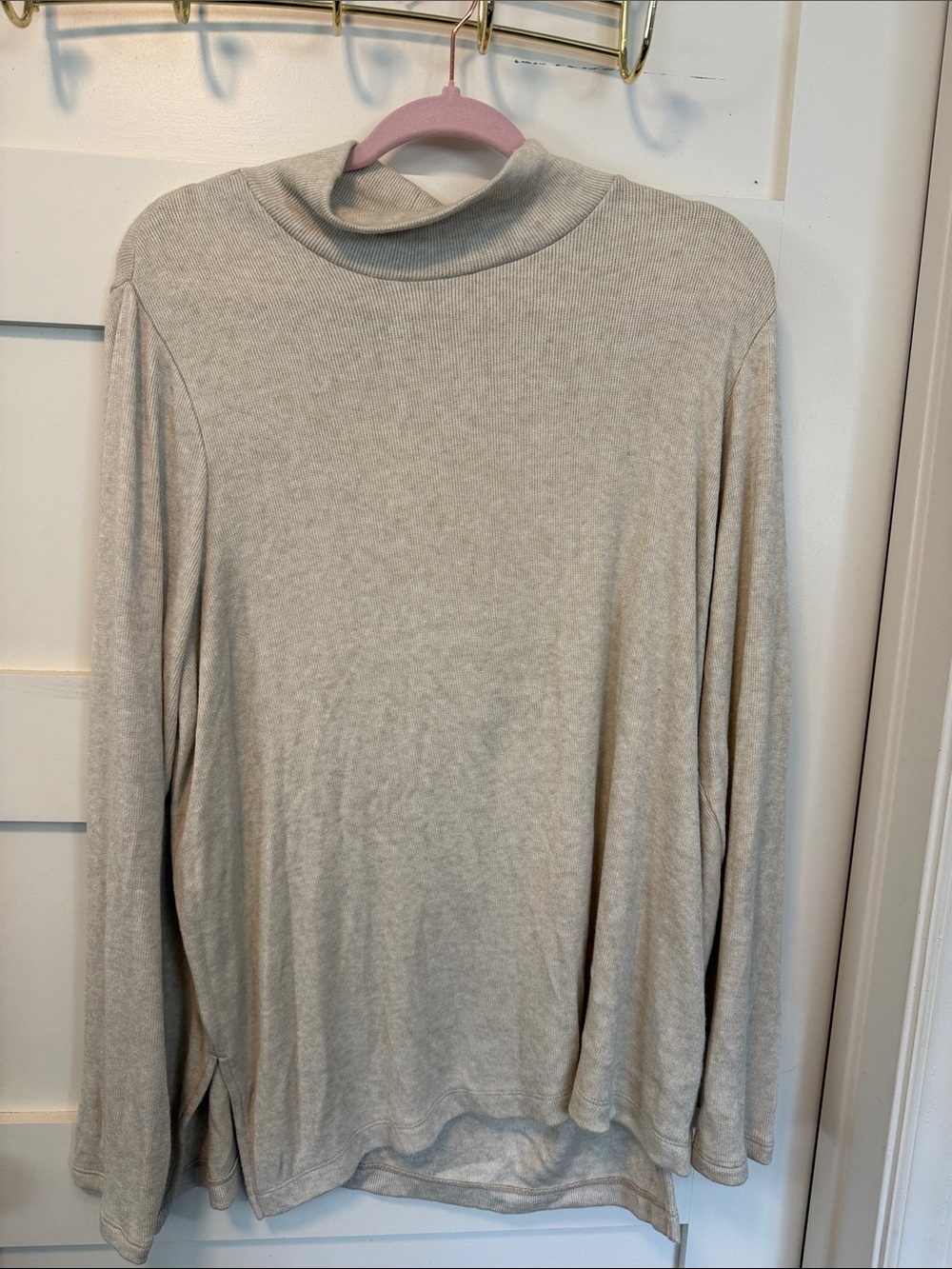 Banana Republic Women's Lightweight Mock Neck Sweater - Cream